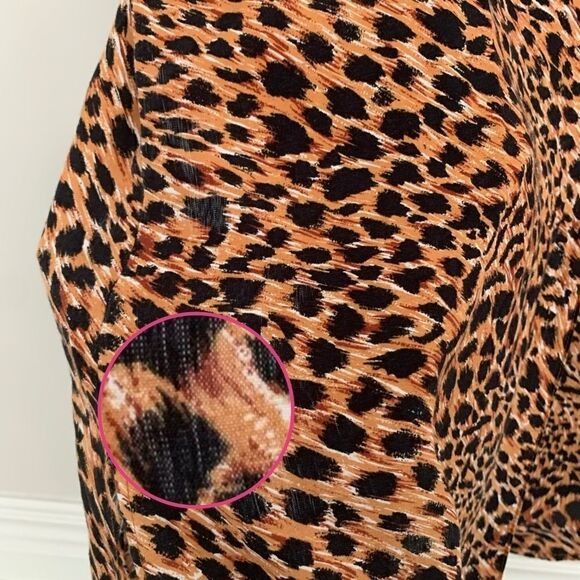 Vintage Leopard Print Button Up Size Medium - Picture 11 of 11